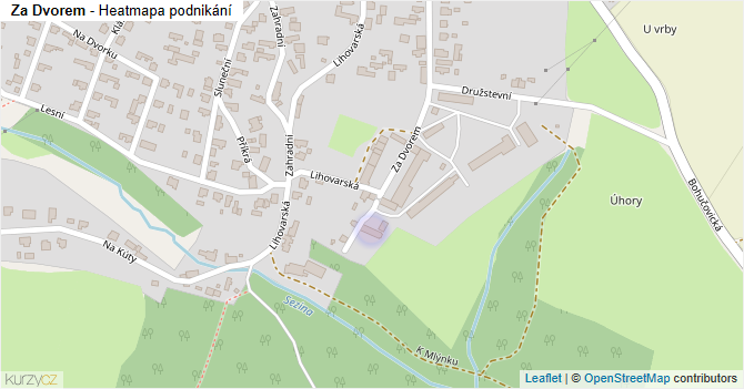 Za Dvorem - mapa podnikání