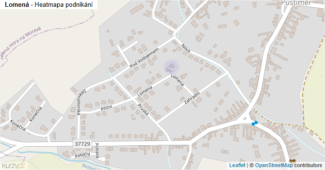 Lomená - mapa podnikání