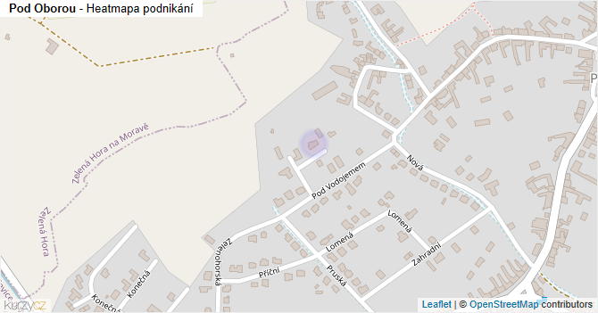 Pod Oborou - mapa podnikání