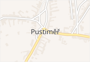 Pod Vodojemem v obci Pustiměř - mapa ulice