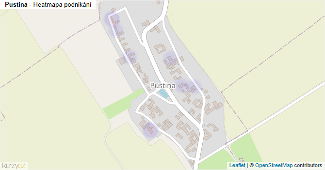Pustina - mapa podnikání