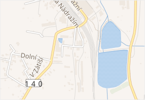Za Nádražím v obci Putim - mapa ulice