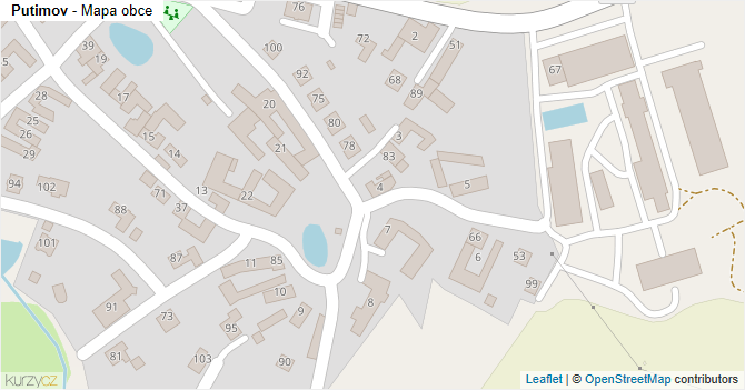 Putimov - mapa obce