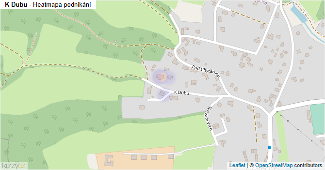 K Dubu - mapa podnikání