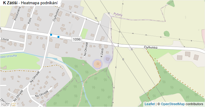 K Zátiší - mapa podnikání