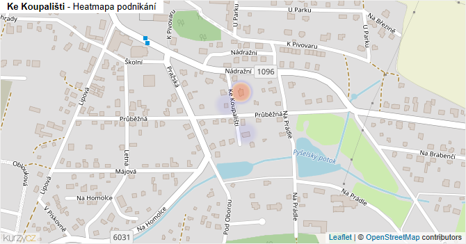 Ke Koupališti - mapa podnikání