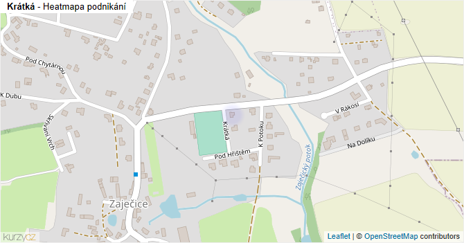 Krátká - mapa podnikání