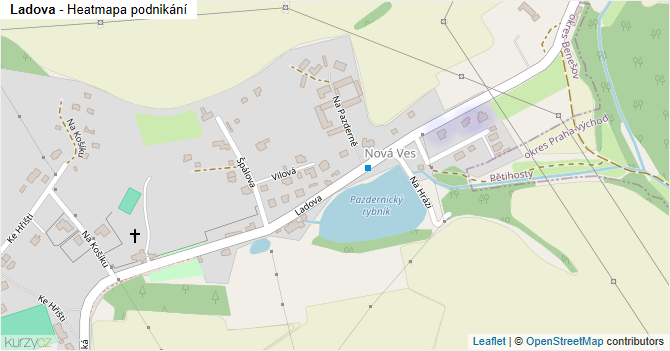 Ladova - mapa podnikání