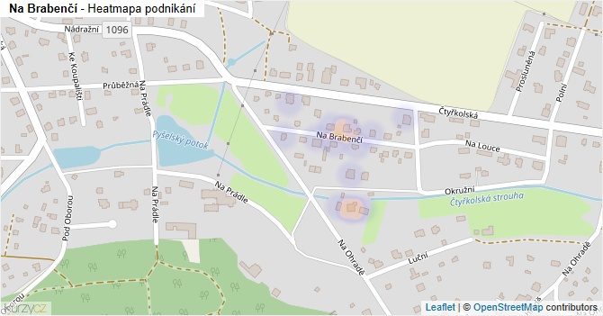 Na Brabenčí - mapa podnikání