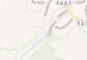 Na Hrázi v obci Pyšely - mapa ulice