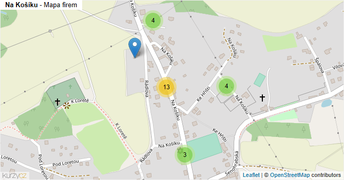 Na Košíku - mapa firem