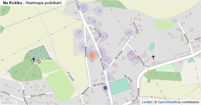 Na Košíku - mapa podnikání
