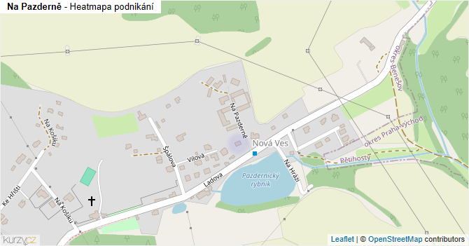 Na Pazderně - mapa podnikání