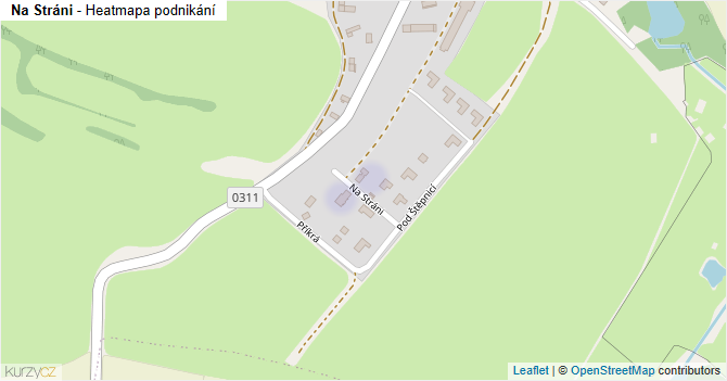 Na Stráni - mapa podnikání
