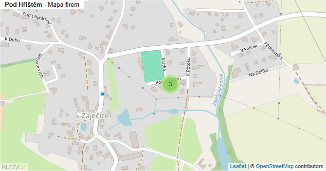 Pod Hřištěm - mapa firem