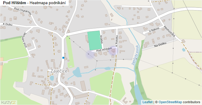 Pod Hřištěm - mapa podnikání