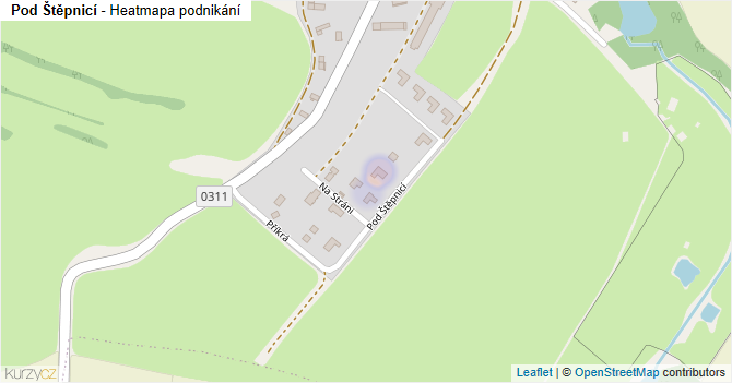 Pod Štěpnicí - mapa podnikání