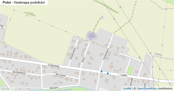 Polní - mapa podnikání