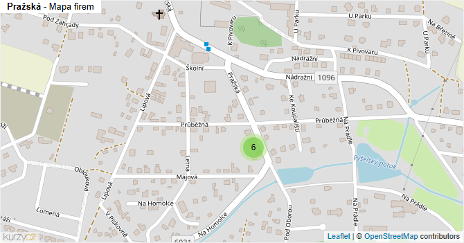 Pražská - mapa firem
