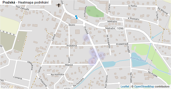 Pražská - mapa podnikání