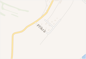 Příkrá v obci Pyšely - mapa ulice