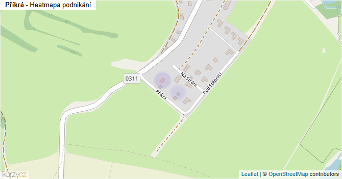Příkrá - mapa podnikání