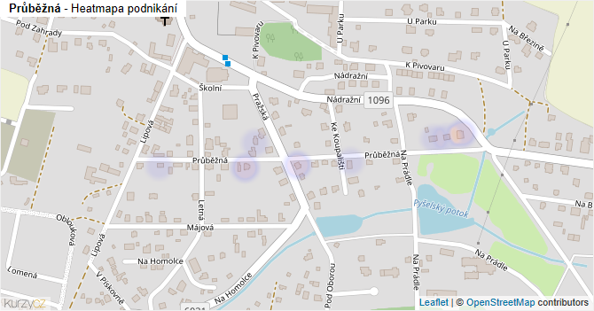 Průběžná - mapa podnikání