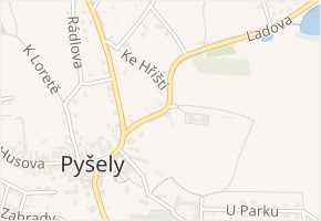 Senohrabská v obci Pyšely - mapa ulice