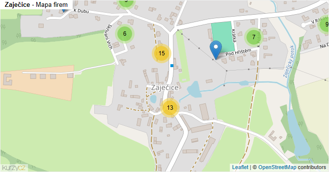 Zaječice - mapa firem