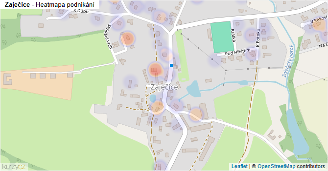 Zaječice - mapa podnikání