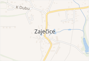 Zaječická v obci Pyšely - mapa ulice