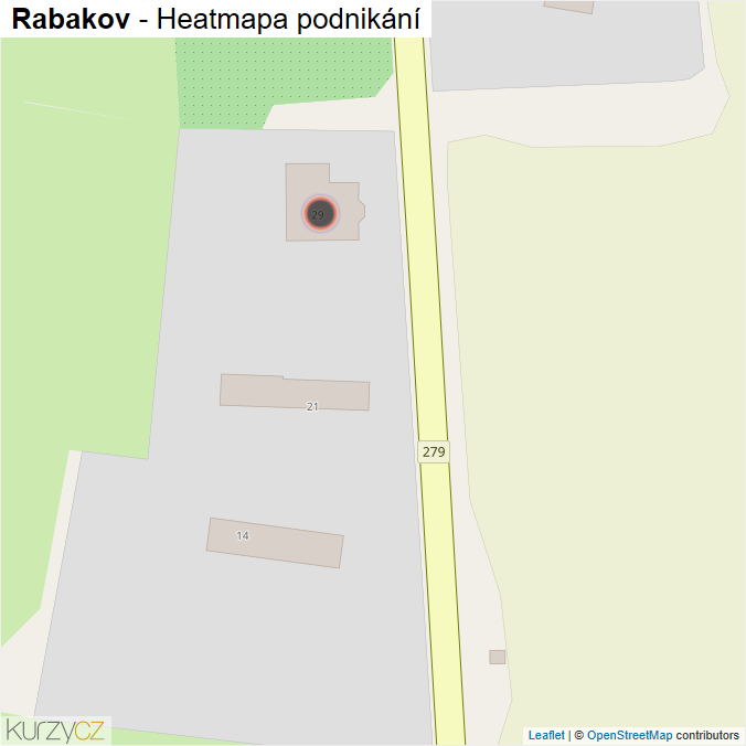 Mapa Rabakov - Firmy v obci.