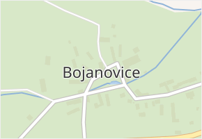 Bojanovice v obci Rabí - mapa části obce