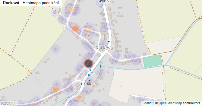 Racková - mapa podnikání