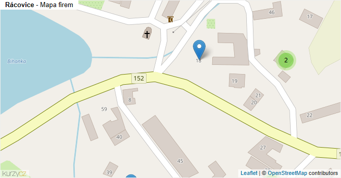 Rácovice - mapa firem