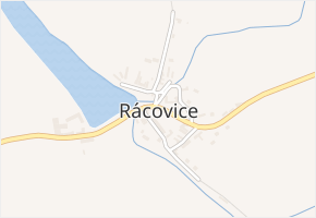 Rácovice v obci Rácovice - mapa části obce