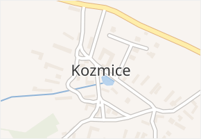 Kozmice v obci Radenín - mapa části obce