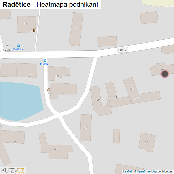 Mapa Radětice - Firmy v obci.