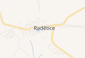 Radětice v obci Radětice - mapa části obce