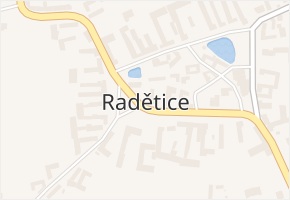 Radětice v obci Radětice - mapa části obce