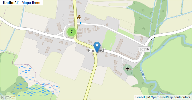 Radhošť - mapa firem