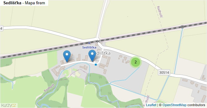 Sedlíšťka - mapa firem