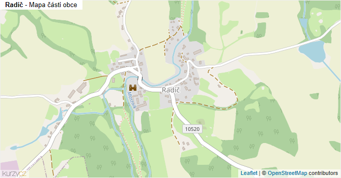 Radíč - mapa části obce