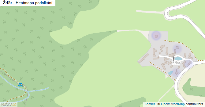 Žďár - mapa podnikání