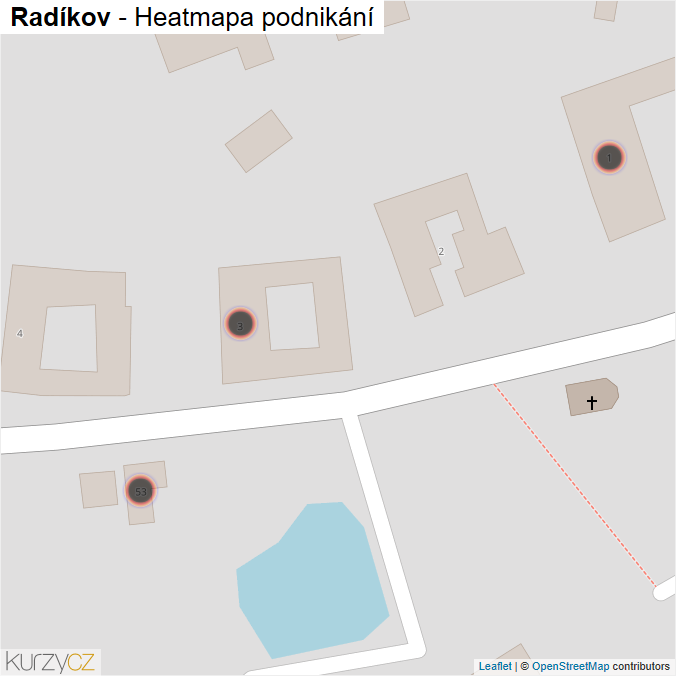 Mapa Radíkov - Firmy v obci.