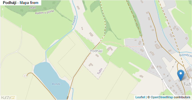 Podhájí - mapa firem