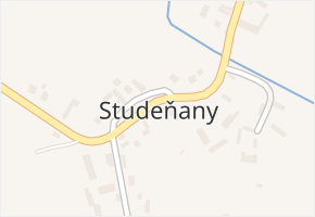 Studeňany v obci Radim - mapa části obce