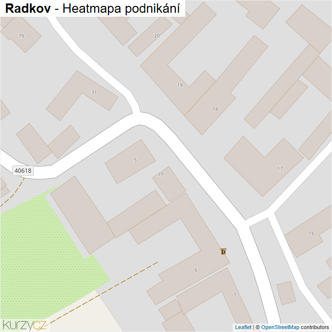Mapa Radkov - Firmy v obci.