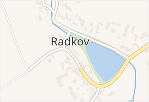 Radkov v obci Radkov - mapa části obce