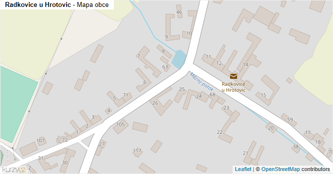 Radkovice u Hrotovic - mapa obce